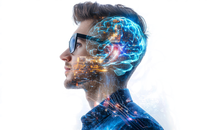Human with mind image